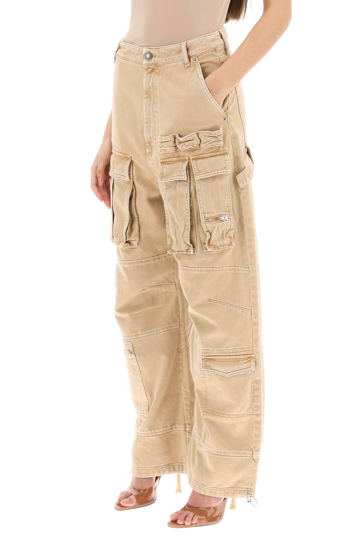 'VANDA' CARGO PANTS IN DENIM - 5