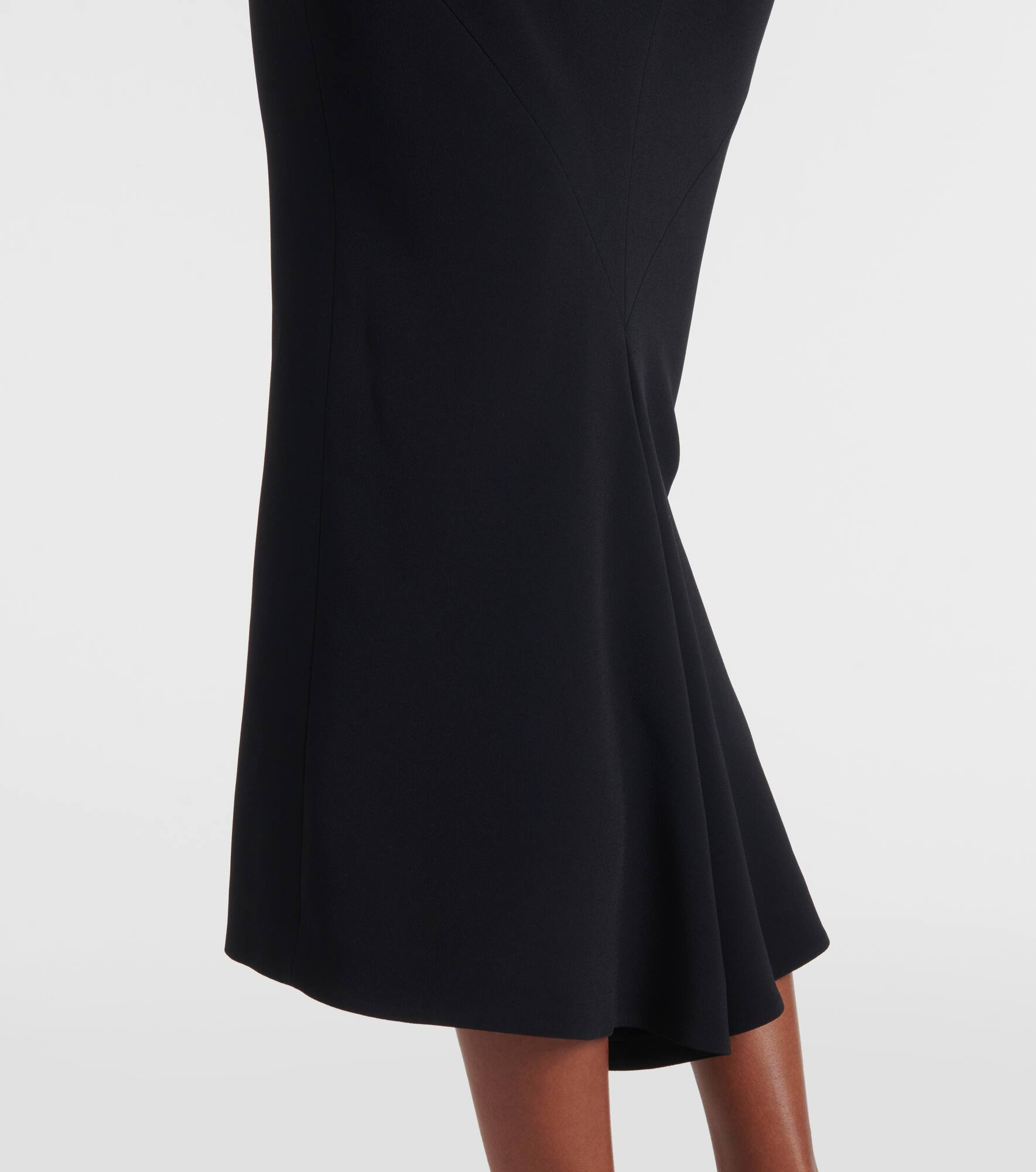 Sliced cady crêpe midi dress - 5