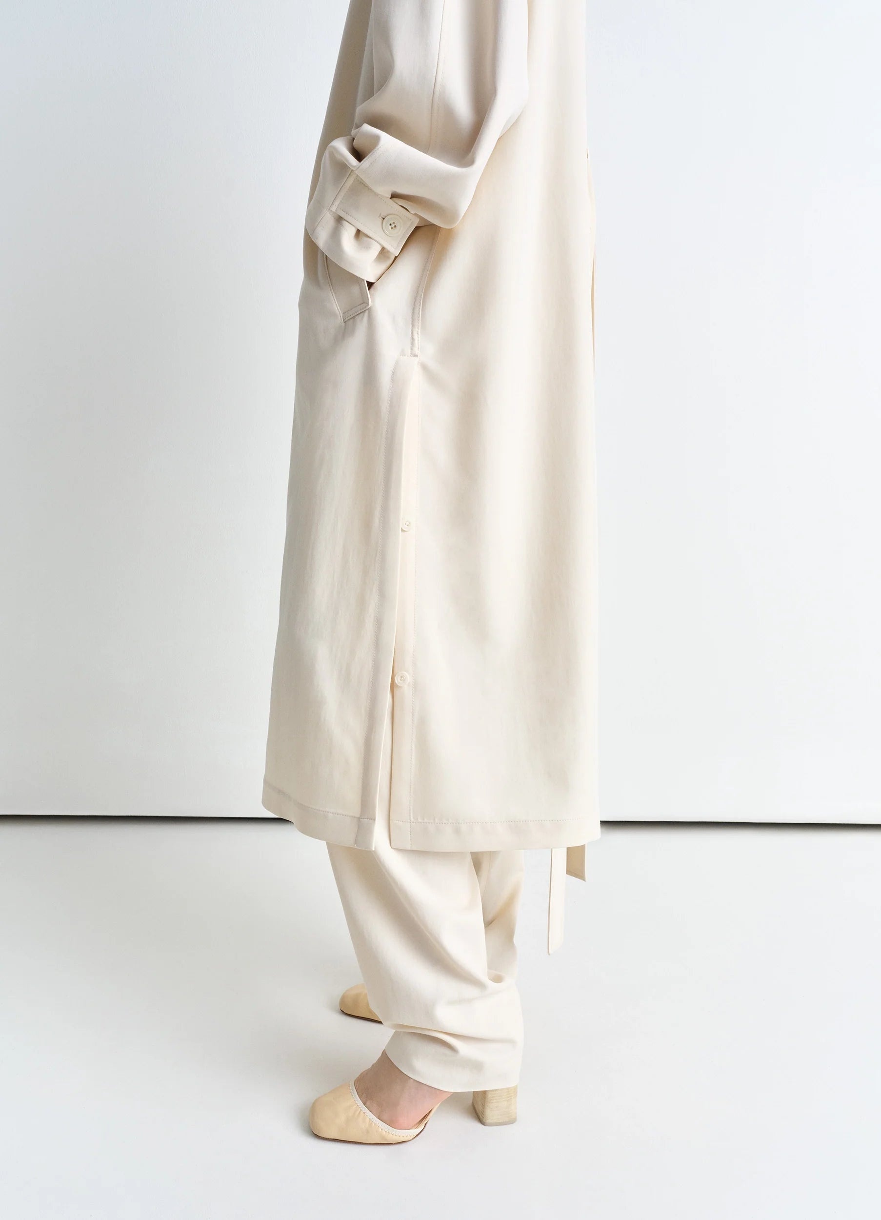 LIGHT SLITTED OVERCOAT - 5