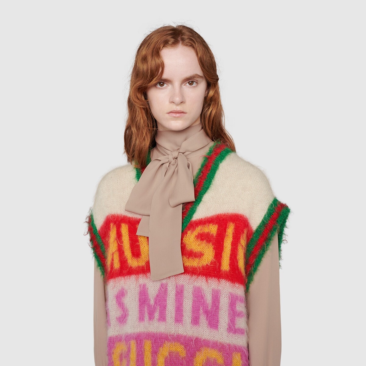 Gucci 100 brushed mohair vest - 5