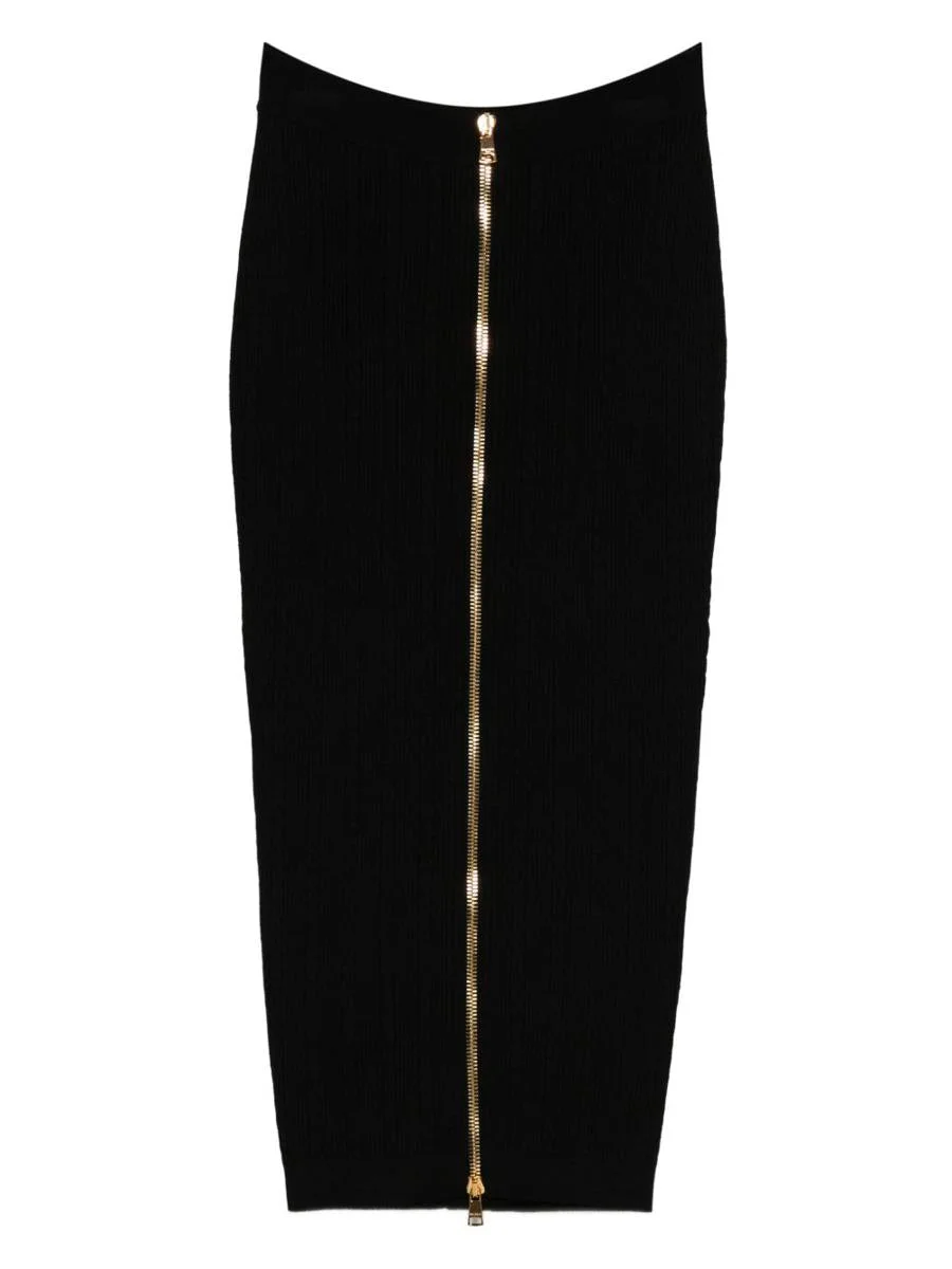 Balmain Buttoned Long Skirt - 1