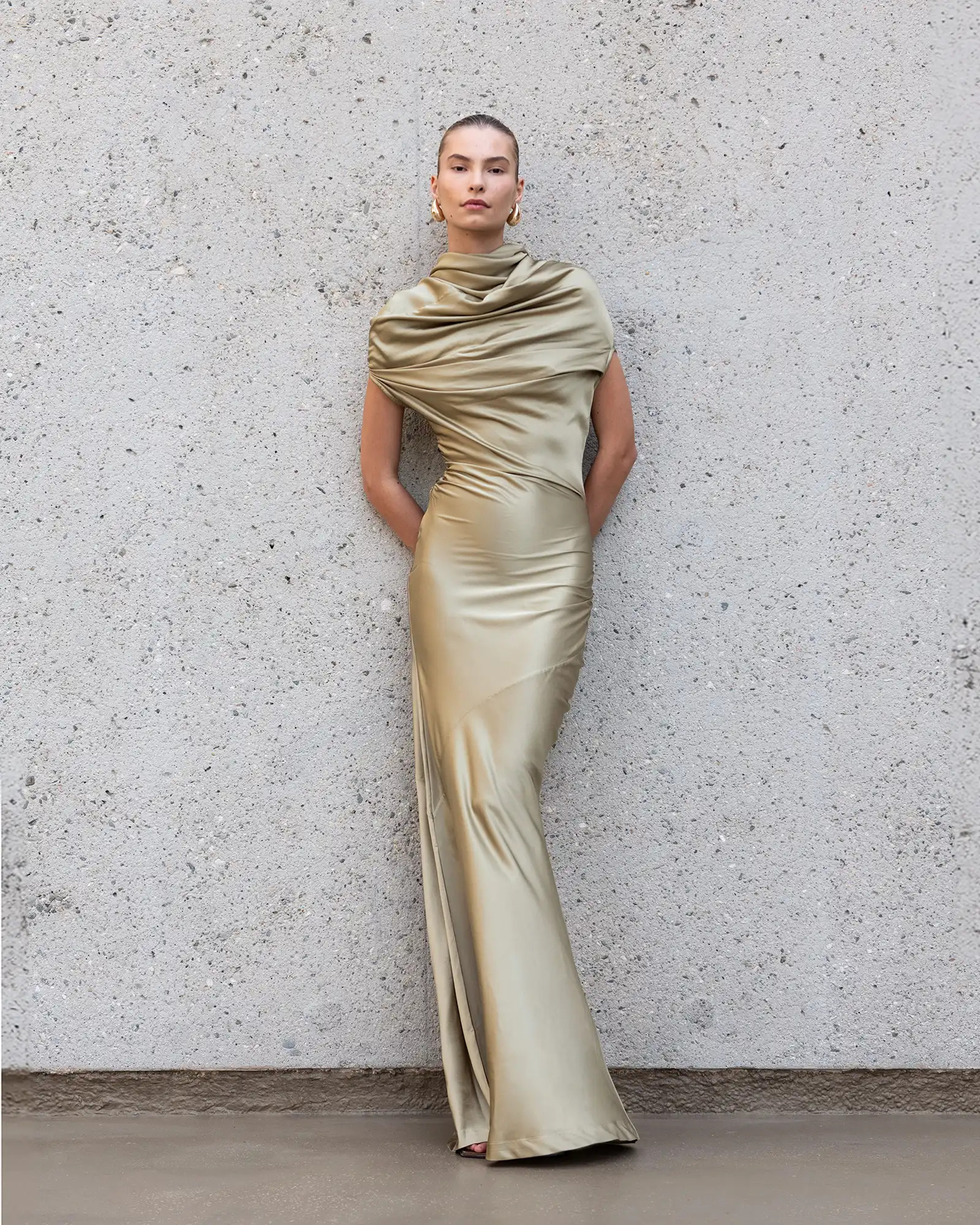 SLEEVELESS BOUND DRESS VIRIDIAN - 4