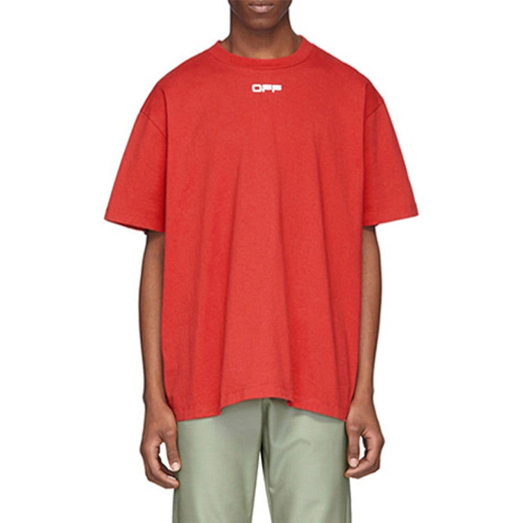 Off-White SS20 Airport Tape Print For Men Red OMAA038S201850032088 - 3