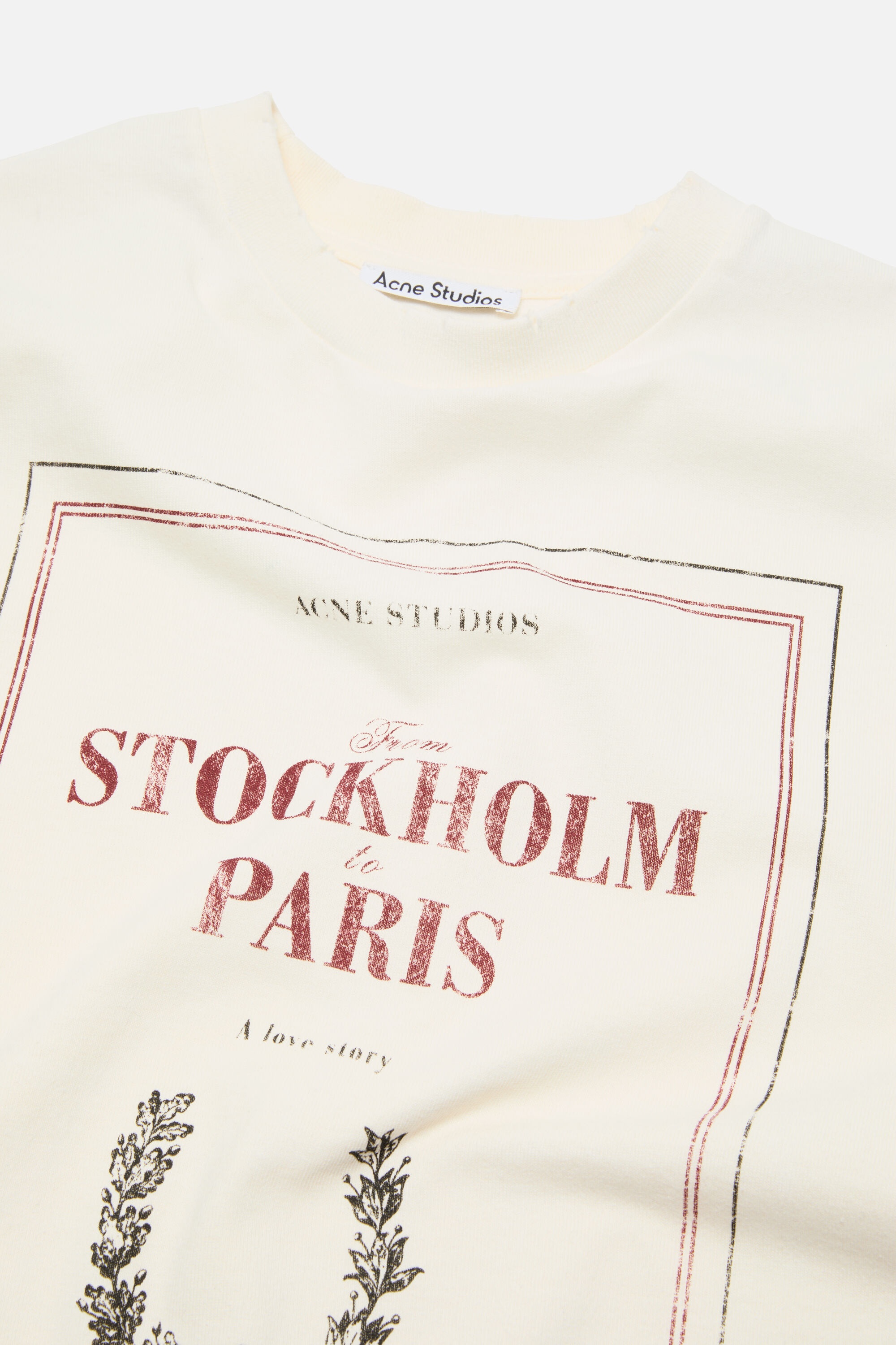 Layered print t-shirt - Off white - 2