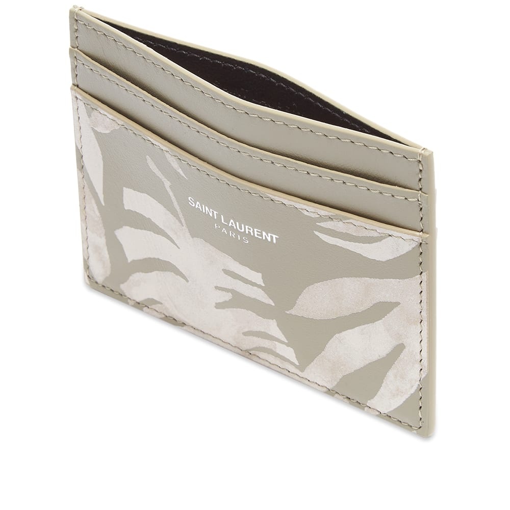 Saint Laurent Palm Print Credit Card Holder - 3