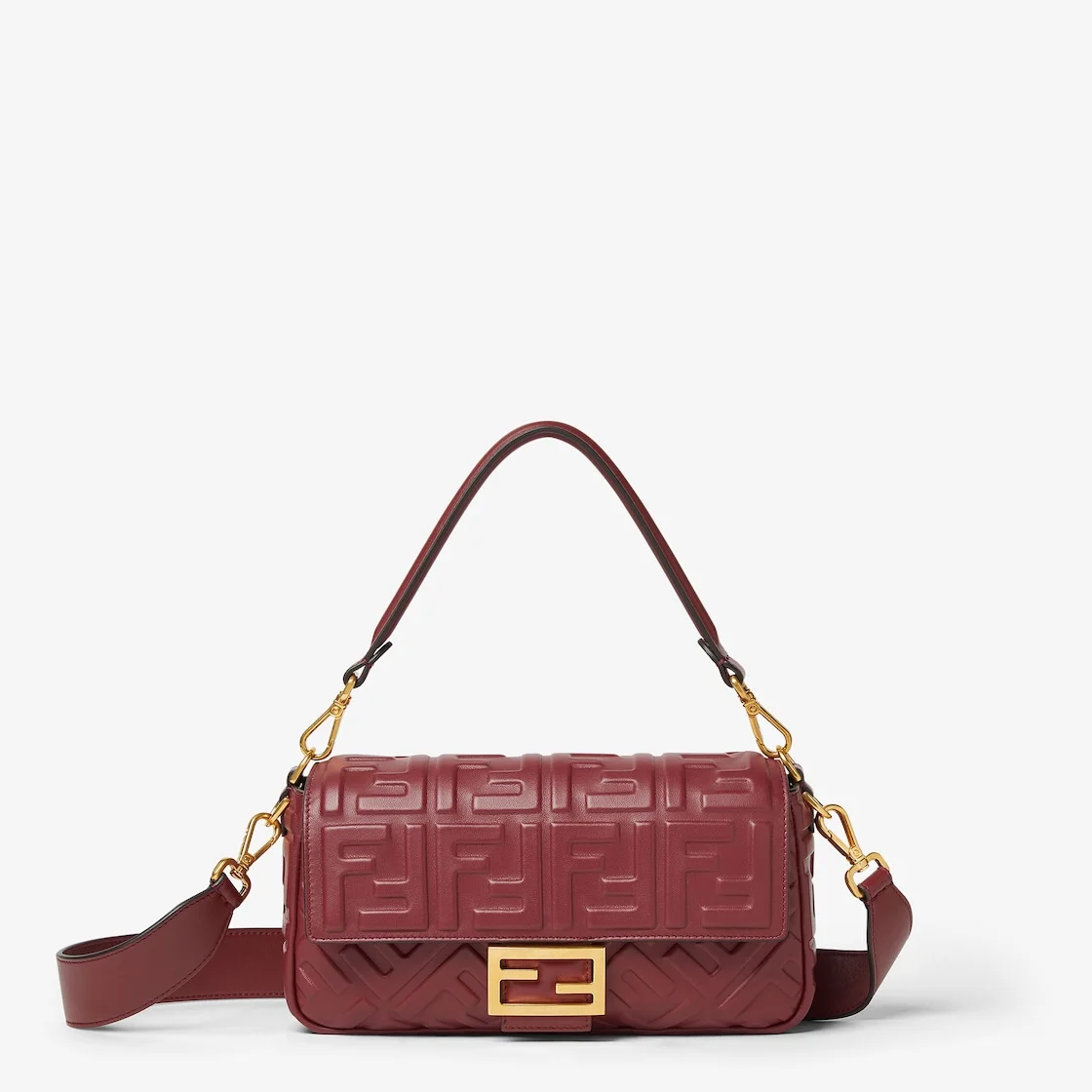 Baguette® Burgundy leather bag - 1