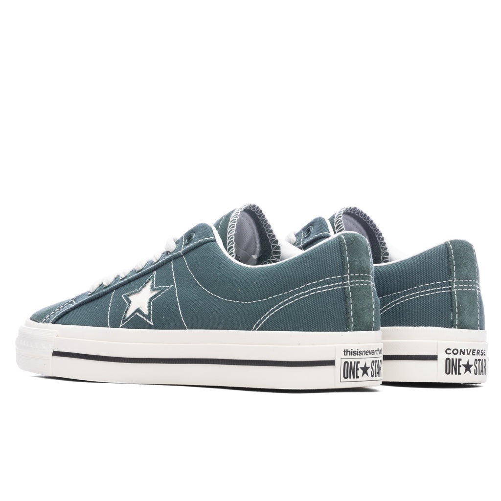CONVERSE X THIS IS NEVER THAT ONE STAR PRO OX - TREKKING GREEN/BLACK/WHITE - 3