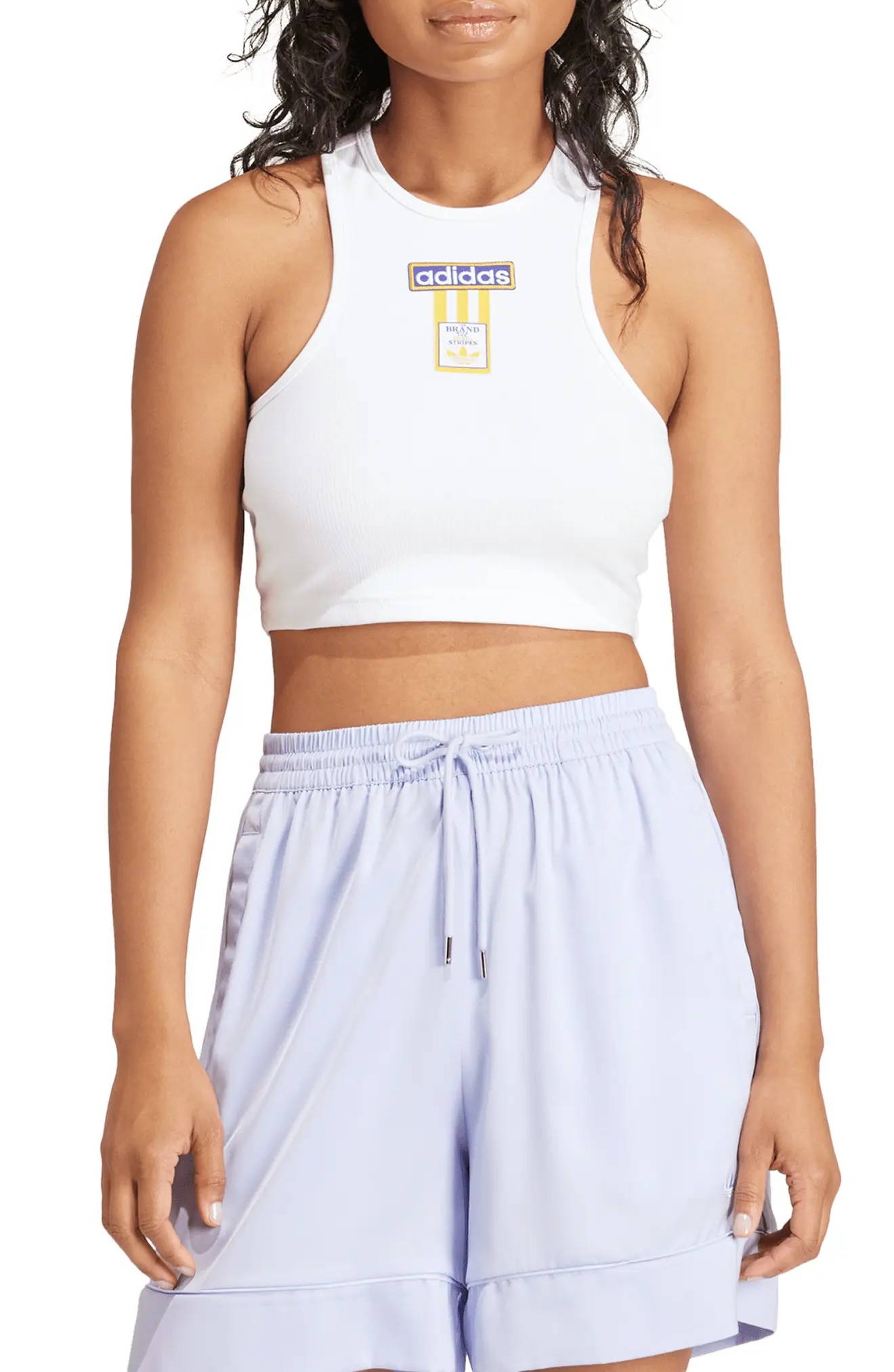 Adibreak Crop Racerback Tank Top - 1