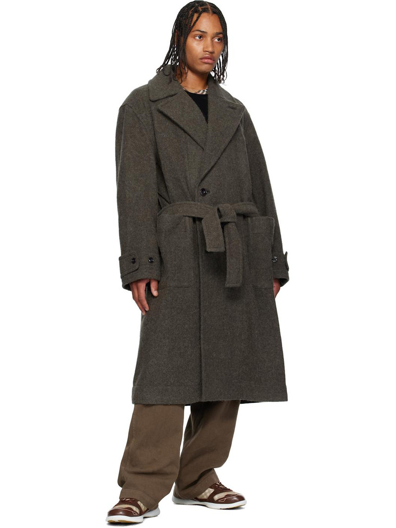 Burberry Beige & Burgundy Check Matrix Sport Sneakers outlook