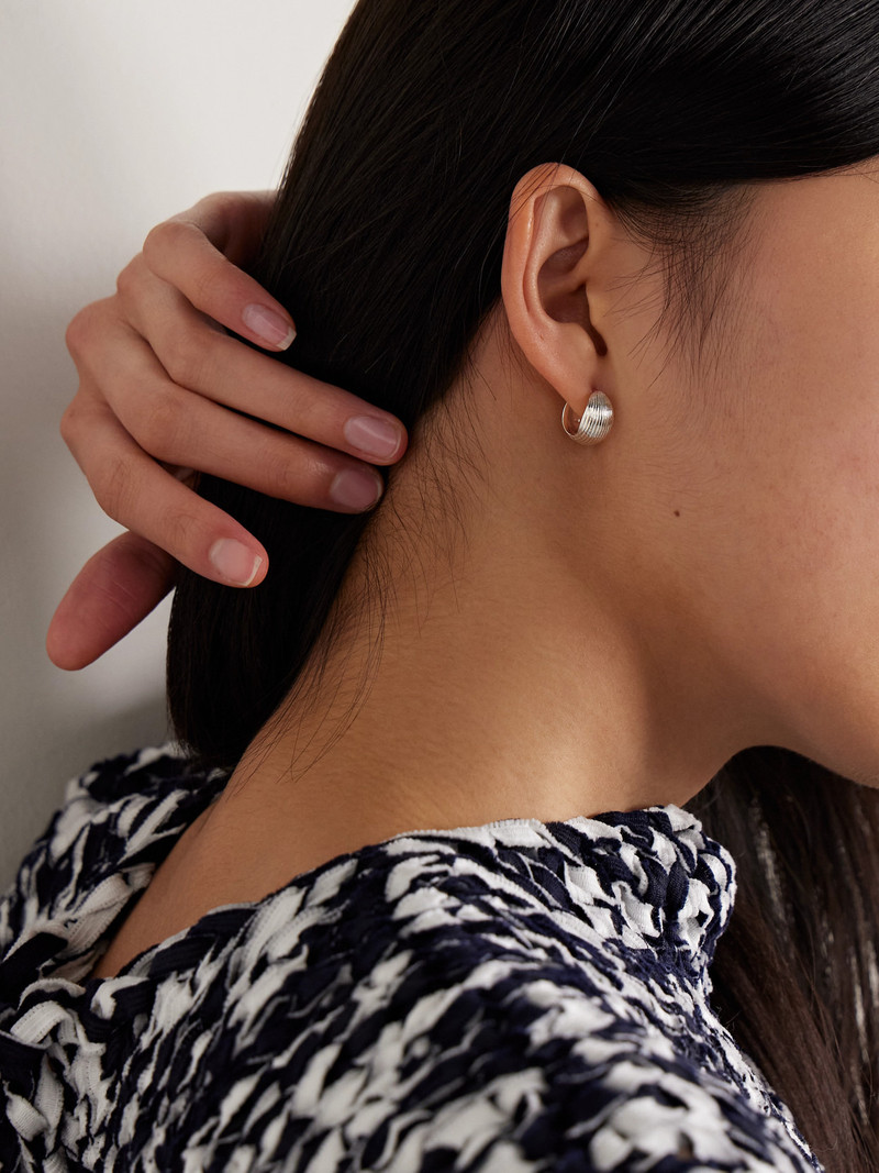 Sophie Buhai Reversible Silver Hoop Earrings outlook