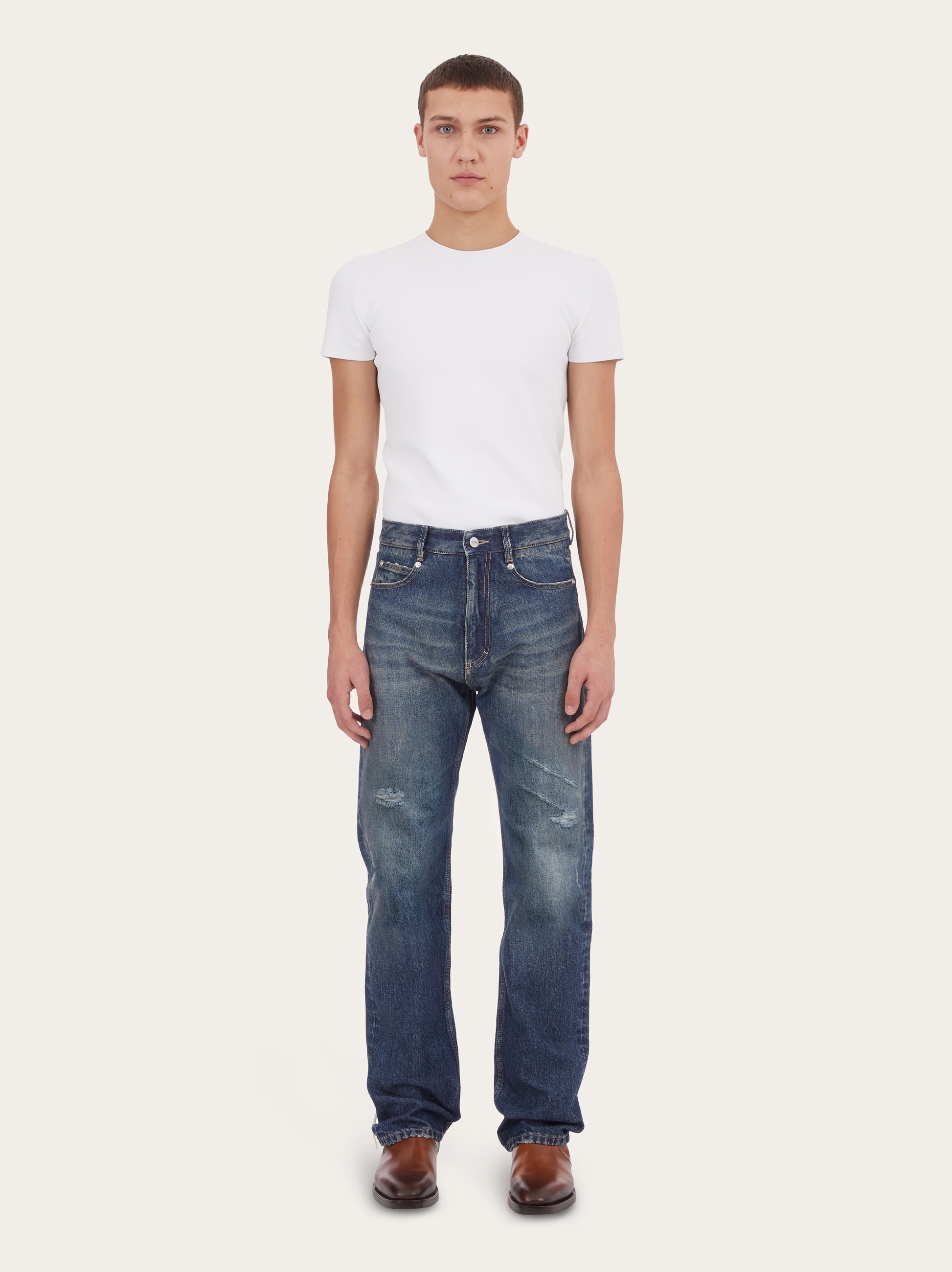 Ripped five pocket trouser - 6