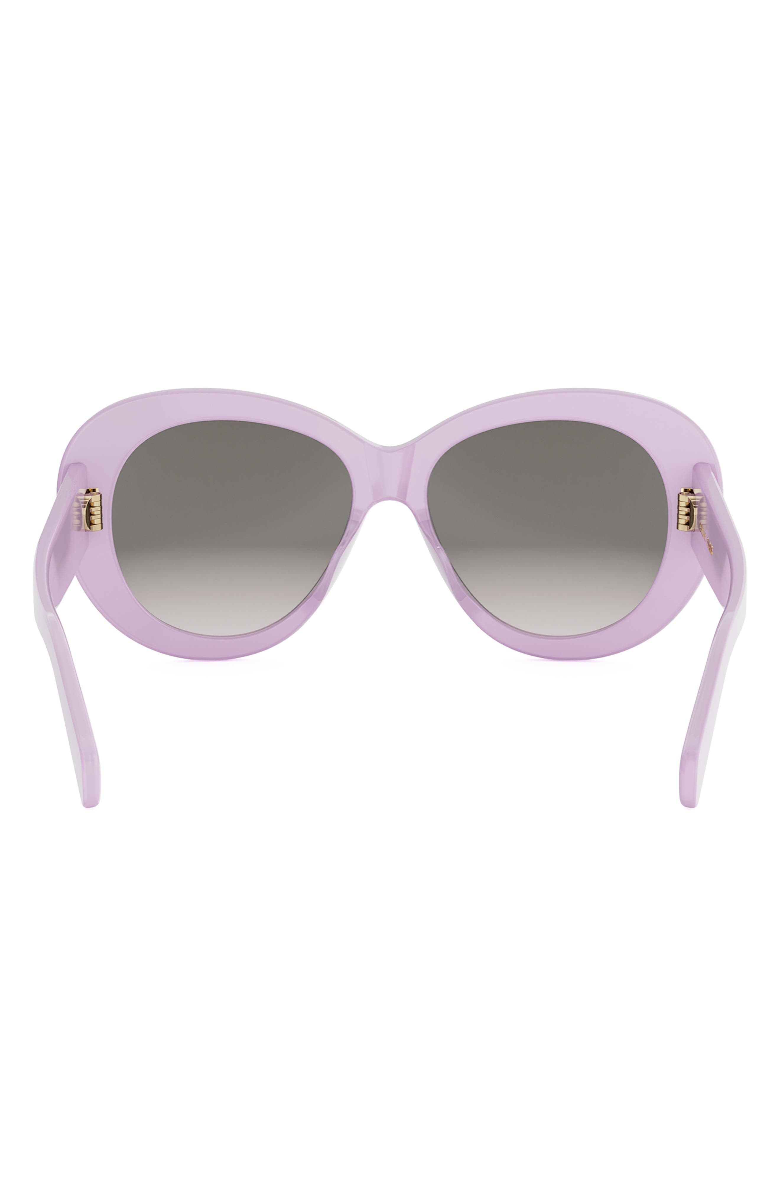 CELINE Triomphe 55mm Gradient Butterfly Sunglasses in Shiny Lilac /Gradient Brown at Nordstrom - 4