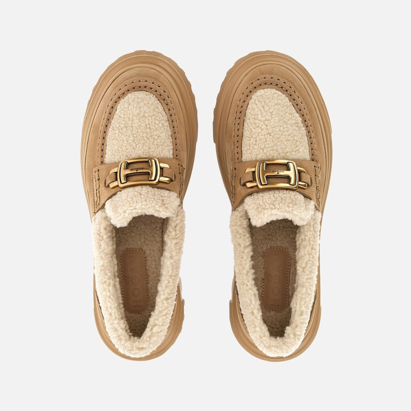 Loafers Hogan H619 Beige Brown 4