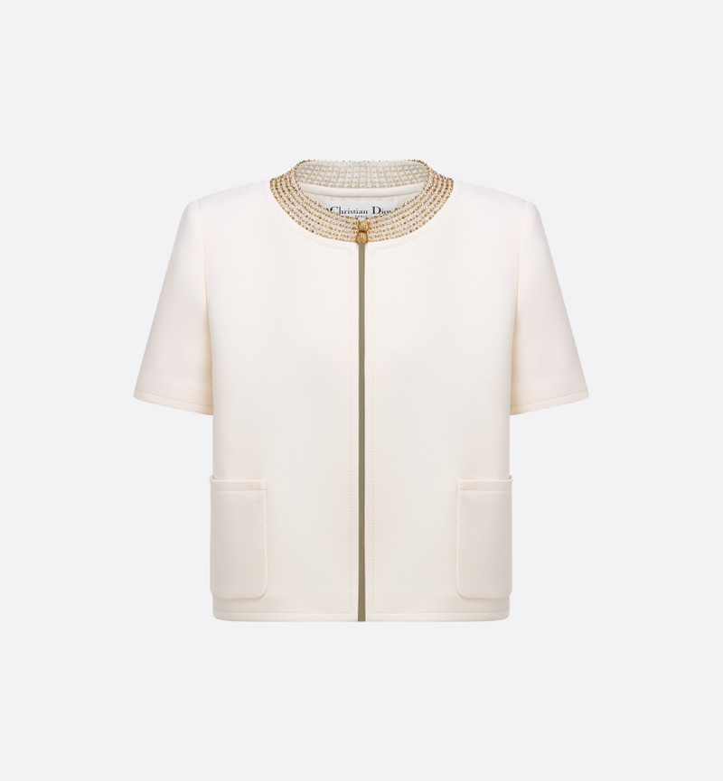 Embroidered Cropped Jacket 1