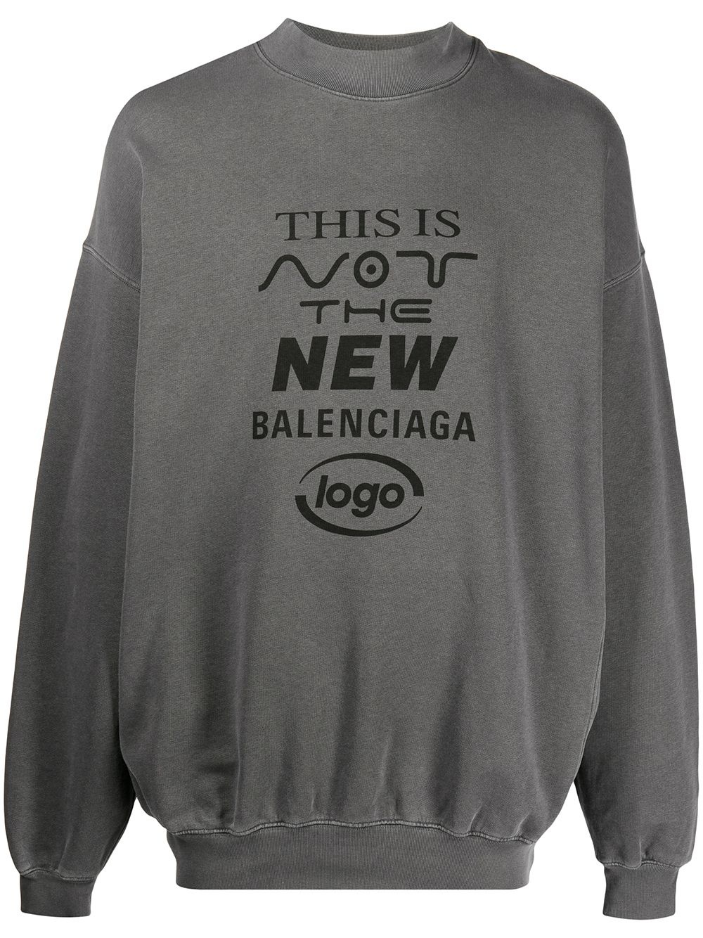 New logo printed sweatshirt - 1