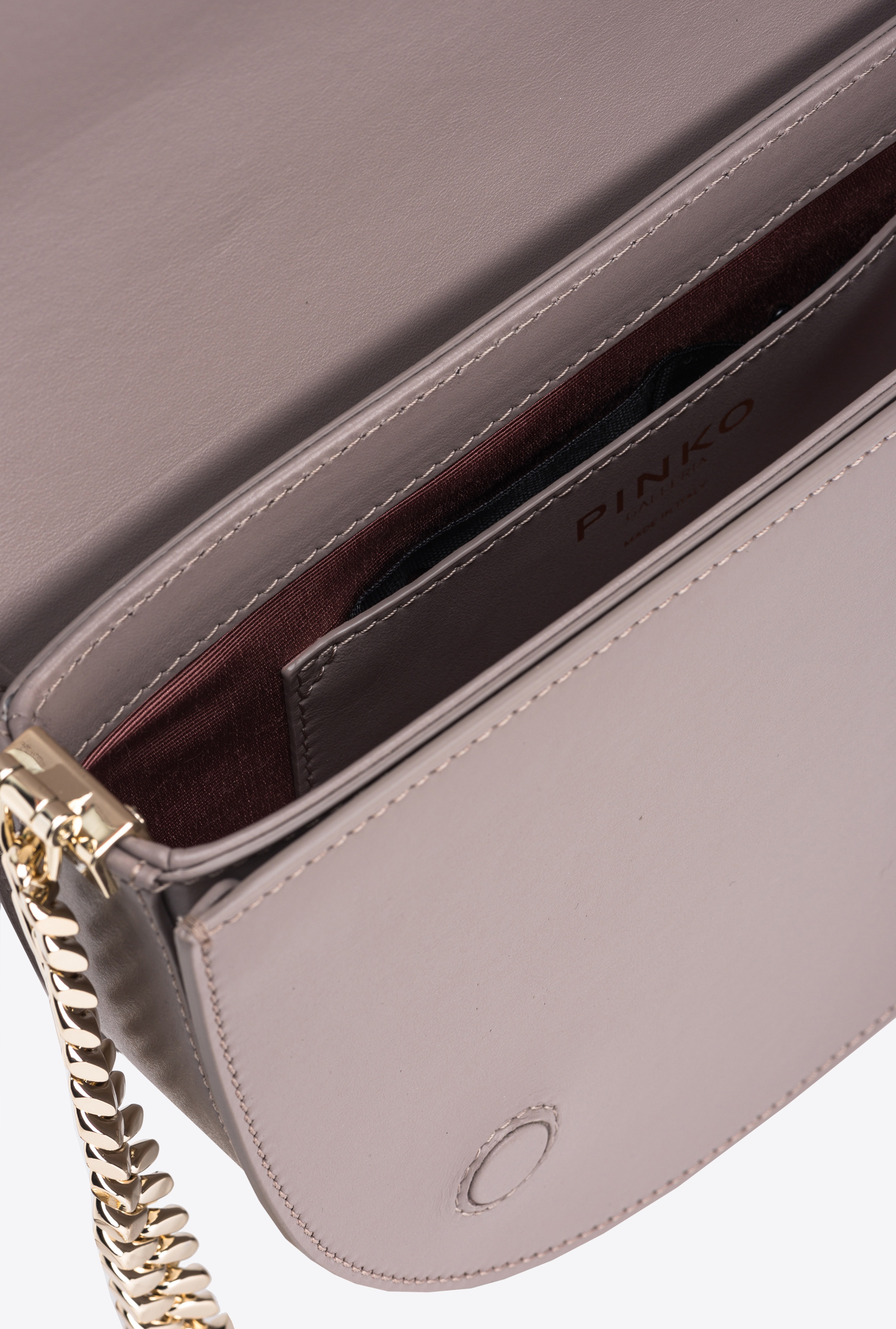 PINKO GALLERIA CLASSIC LOVE BAG CLICK ROUND WITH BEJEWELLED BUCKLE - 7