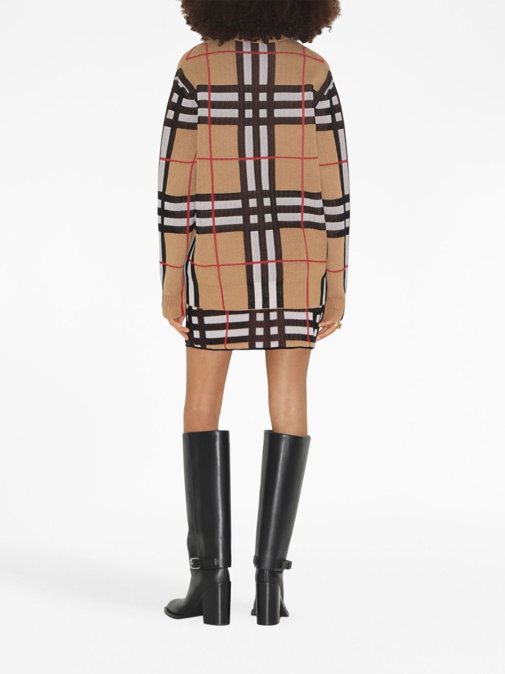 Vintage Check V-neck cardigan - 4