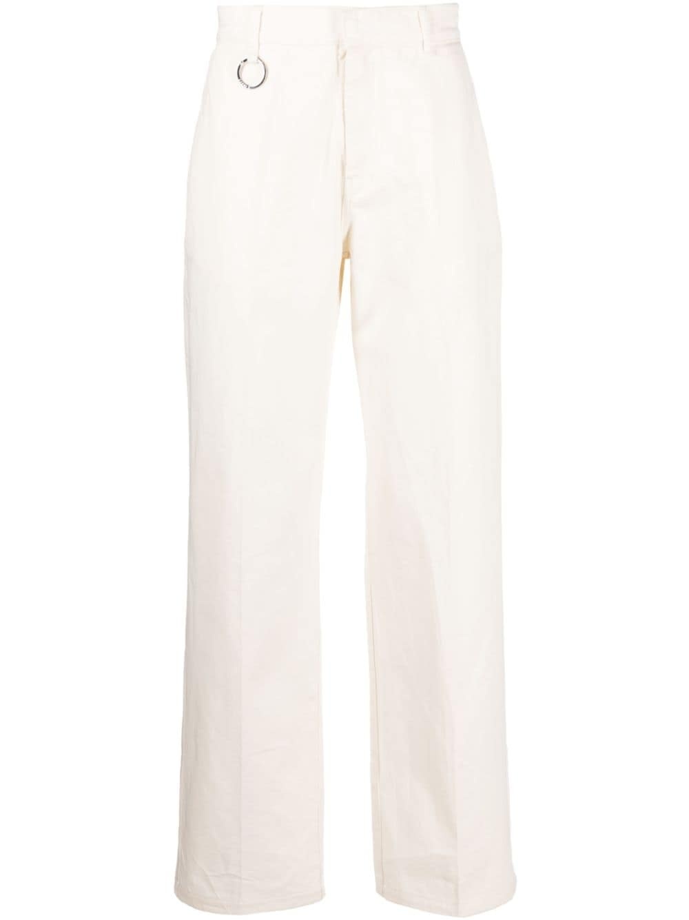 high-waisted straight-leg trousers - 2