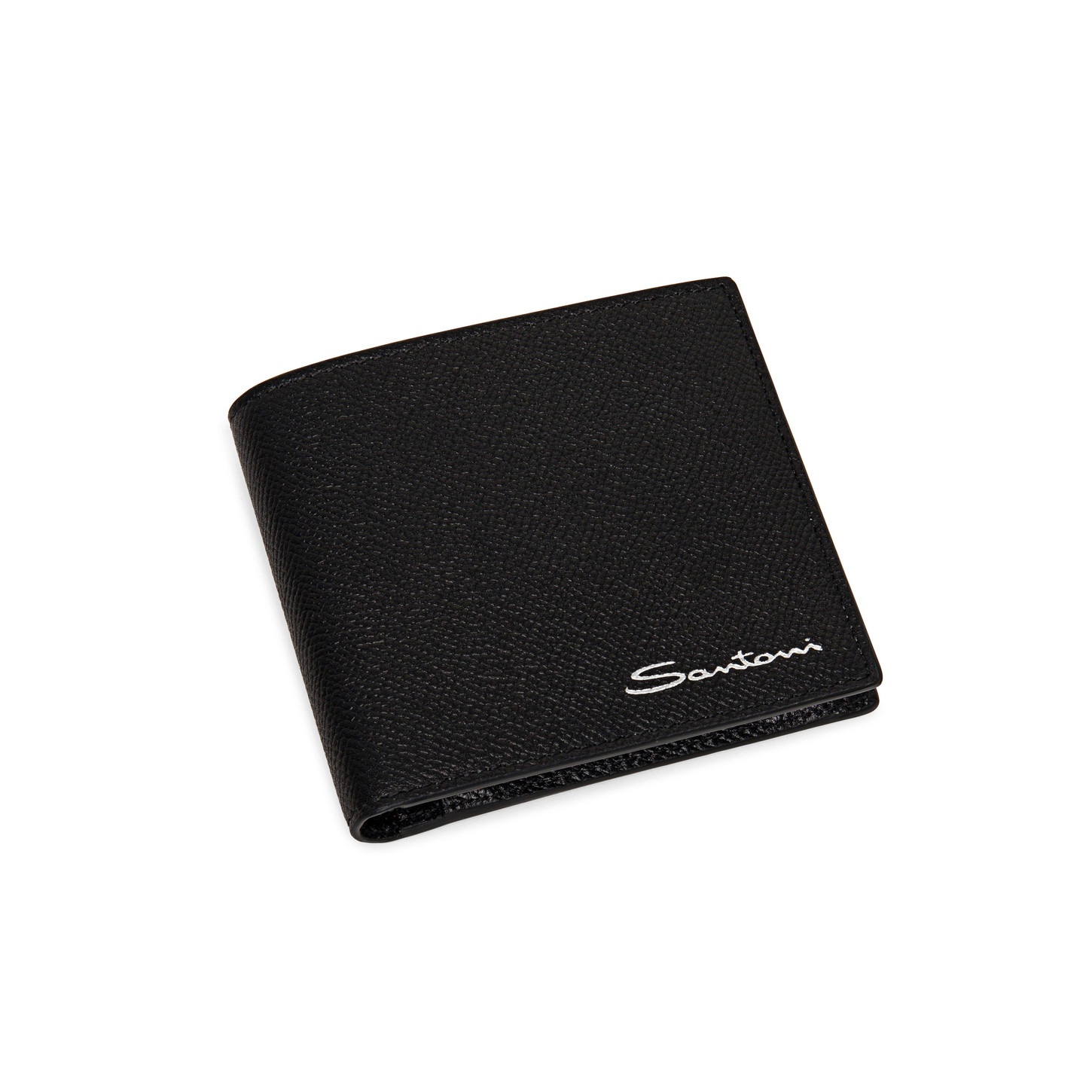 Black saffiano leather wallet with coin pocket - 4