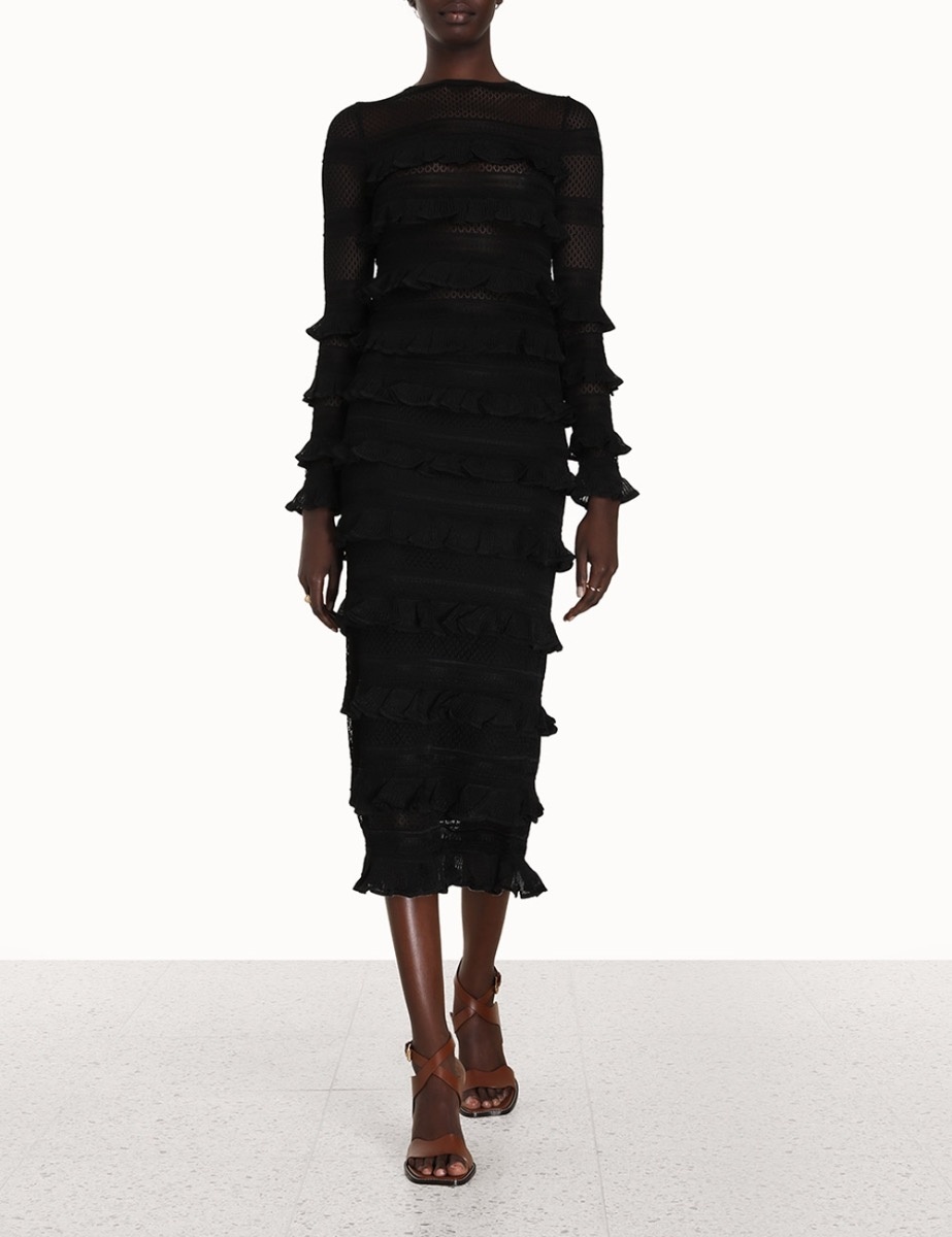 WONDERLAND FRILL MIDI SKIRT - 2