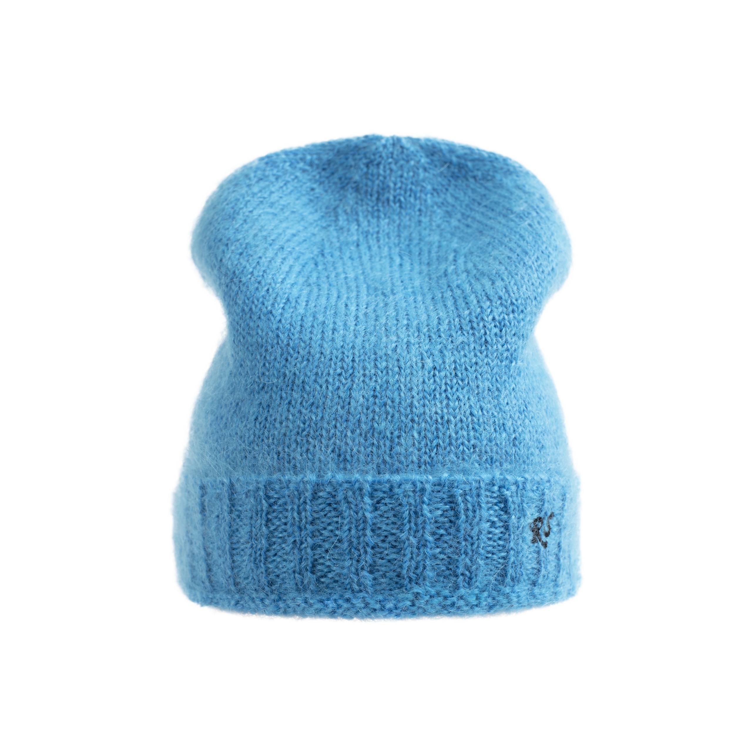 RS KNITTED BEANIE IN BLUE - 3