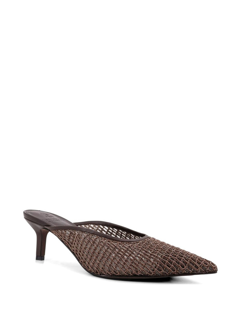Brunello Cucinelli Monili net detail sandals outlook