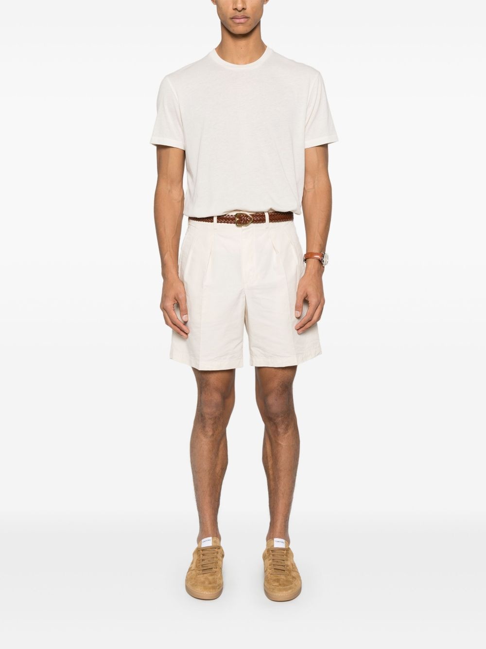 poplin tailored shorts - 2