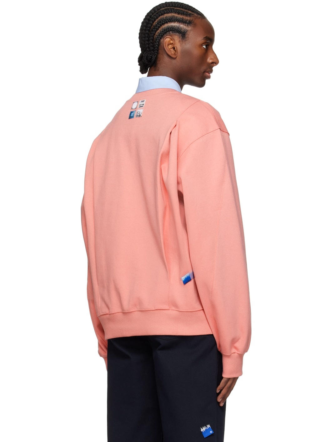 Pink Embroidered Sweatshirt - 3