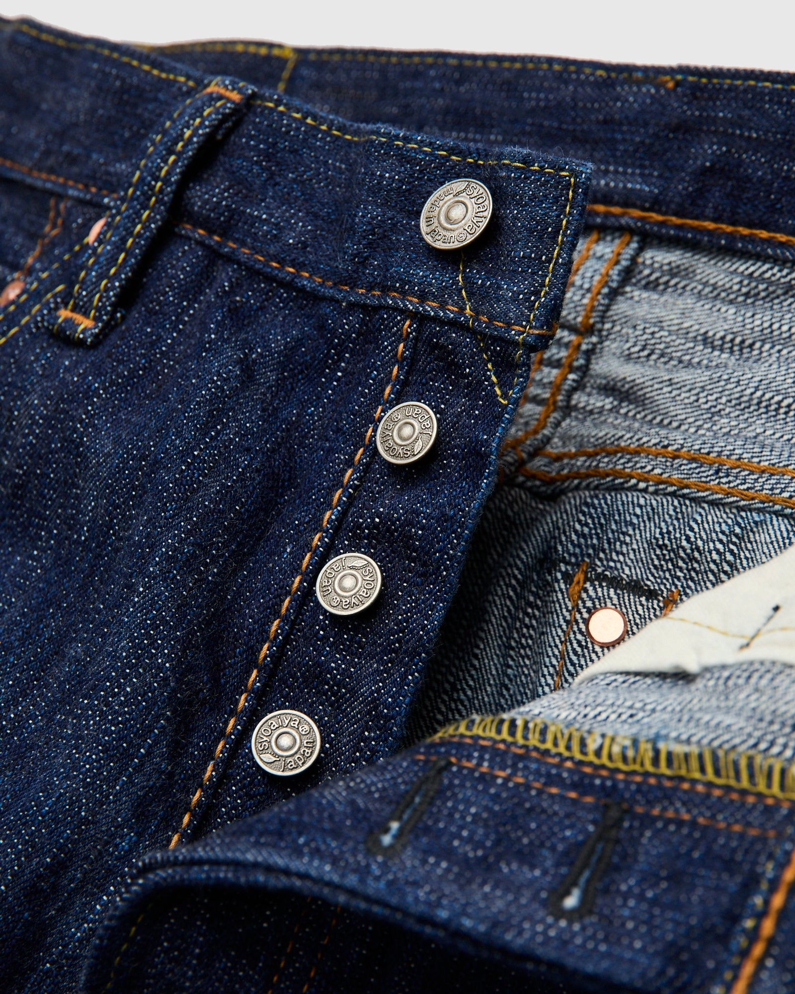 KS-15oz-003 "Kasuri" 15oz Slub Selvedge Denim - Regular Straight Fit - 8