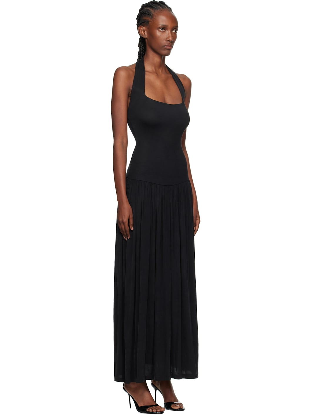 Black Quill Maxi Dress - 2