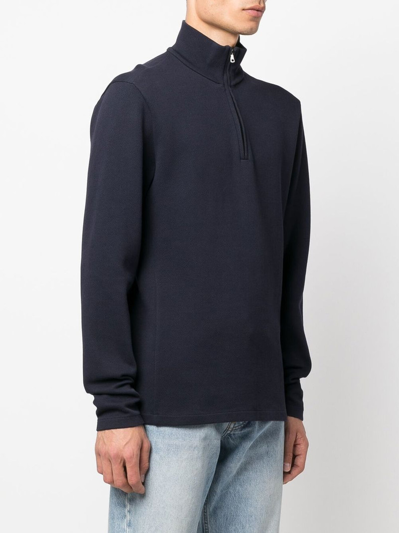 zip-front funnel neck sweater 3