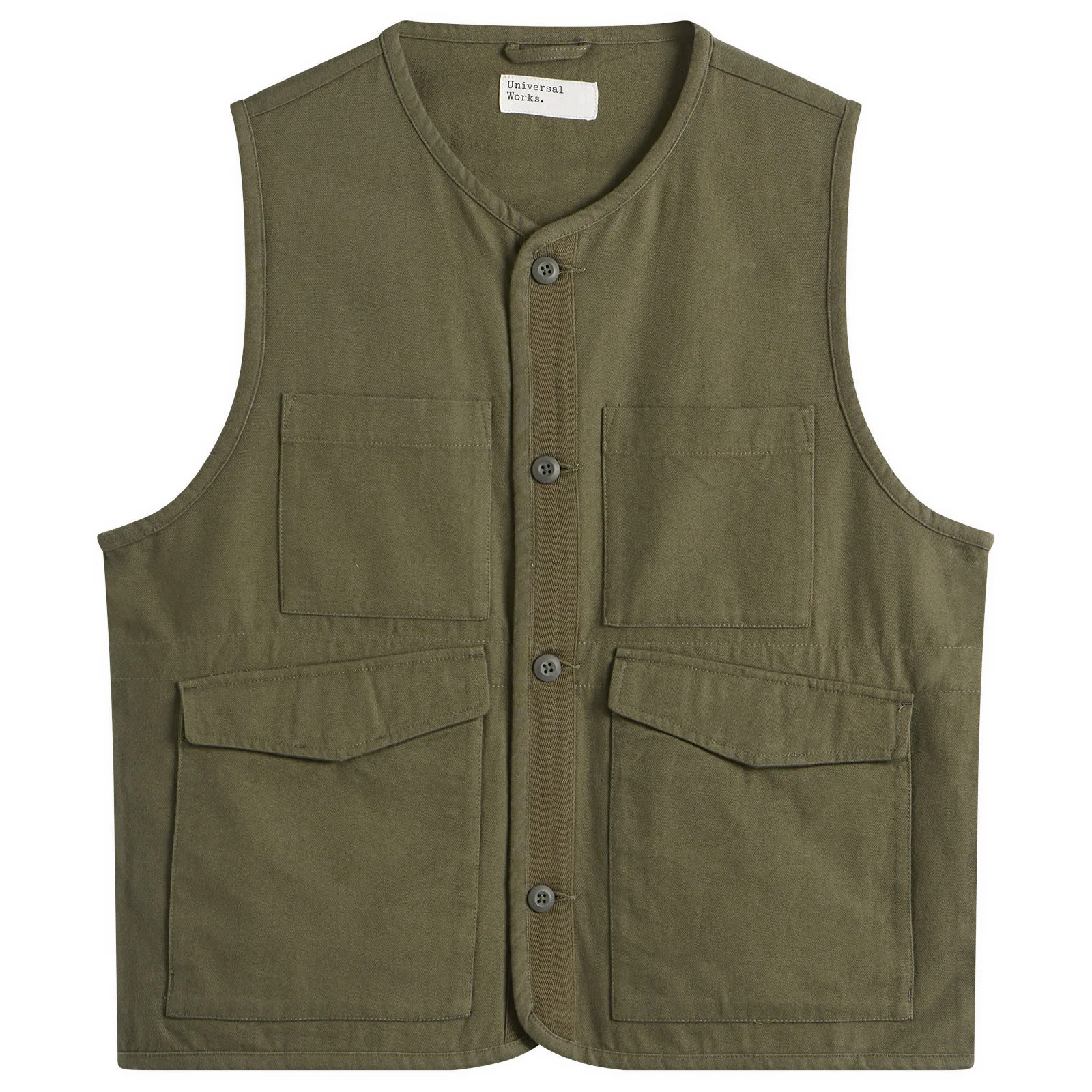 Universal Works Brushed Moleskin 4 Pocket Gilet - 1