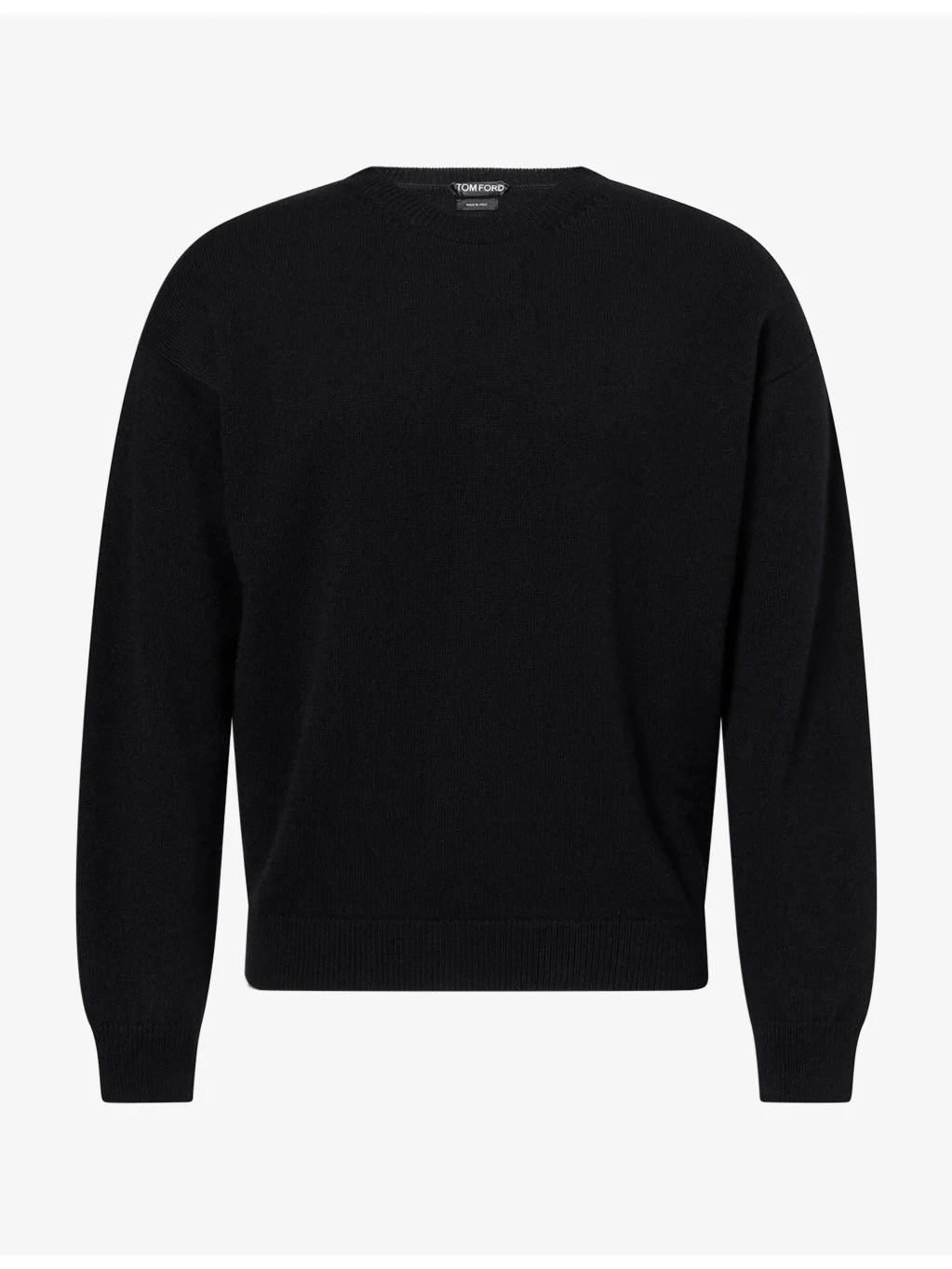 Crew-Neck Knitted Cashmere Jumper - 1