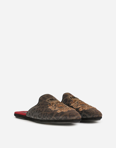 Dolce & Gabbana Slippers with coat of arms patch outlook