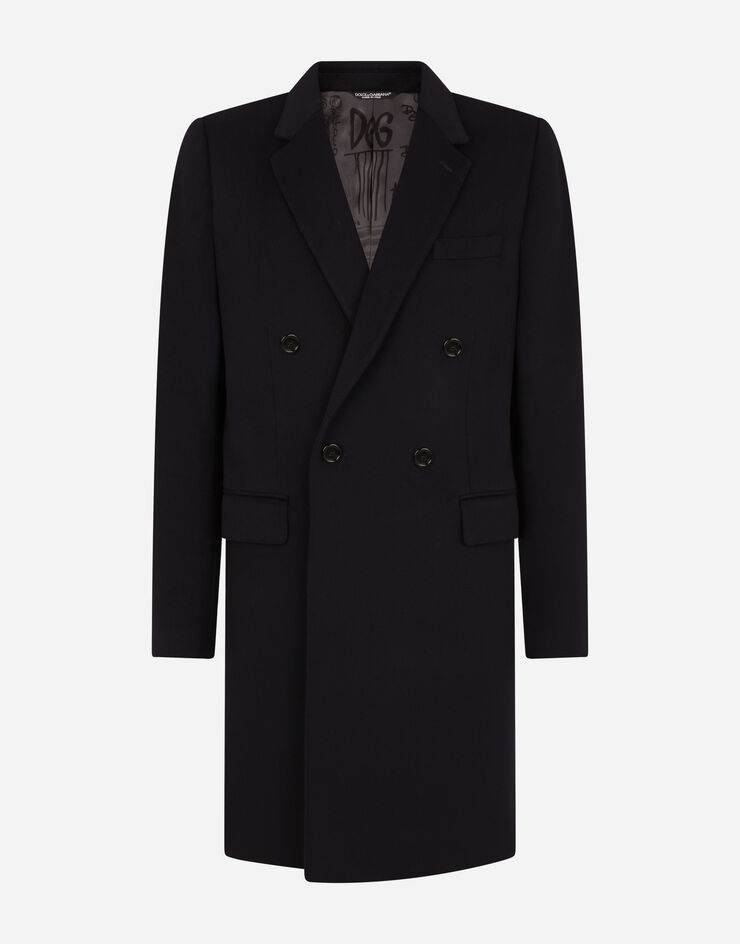 Double-breasted cashmere and wool coat - 3