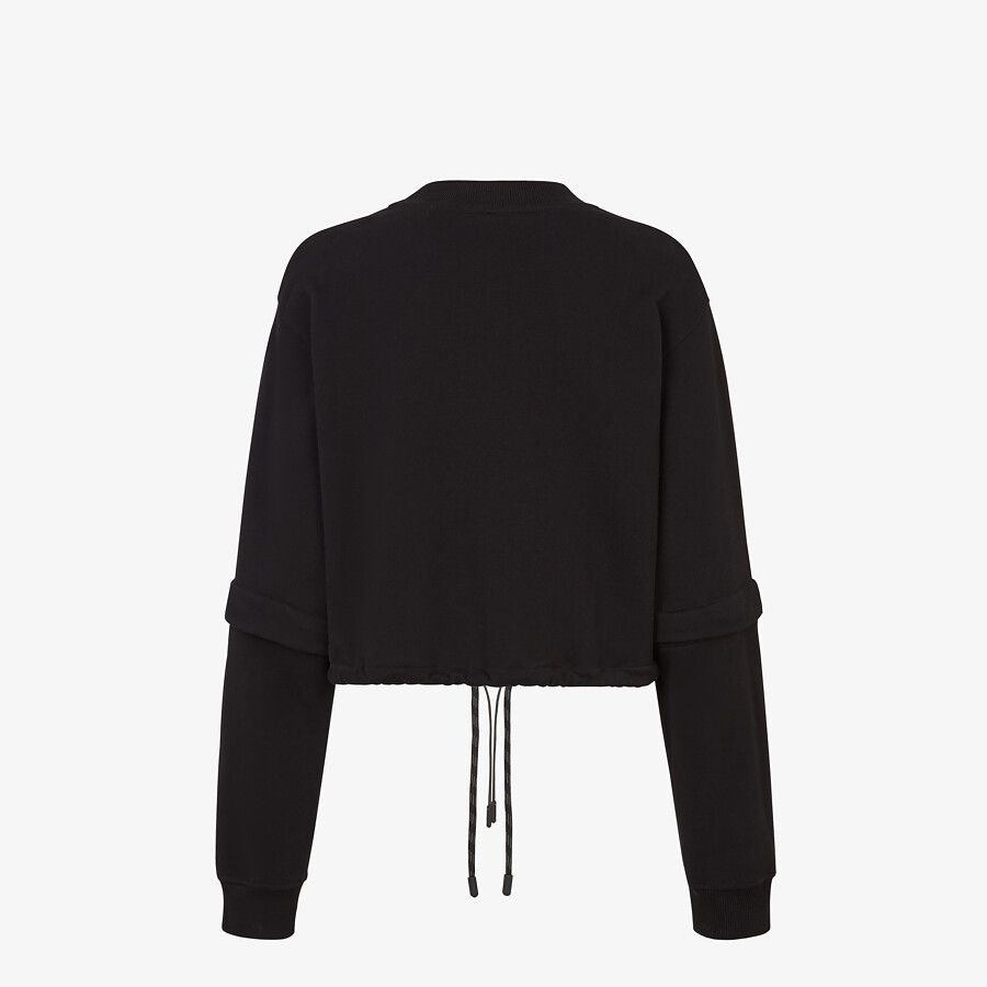 Black jersey sweatshirt - 2