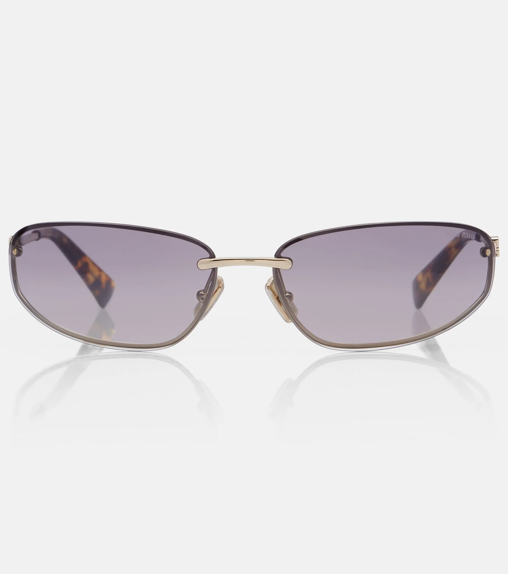 Miu Nocturne oval sunglasses - 1