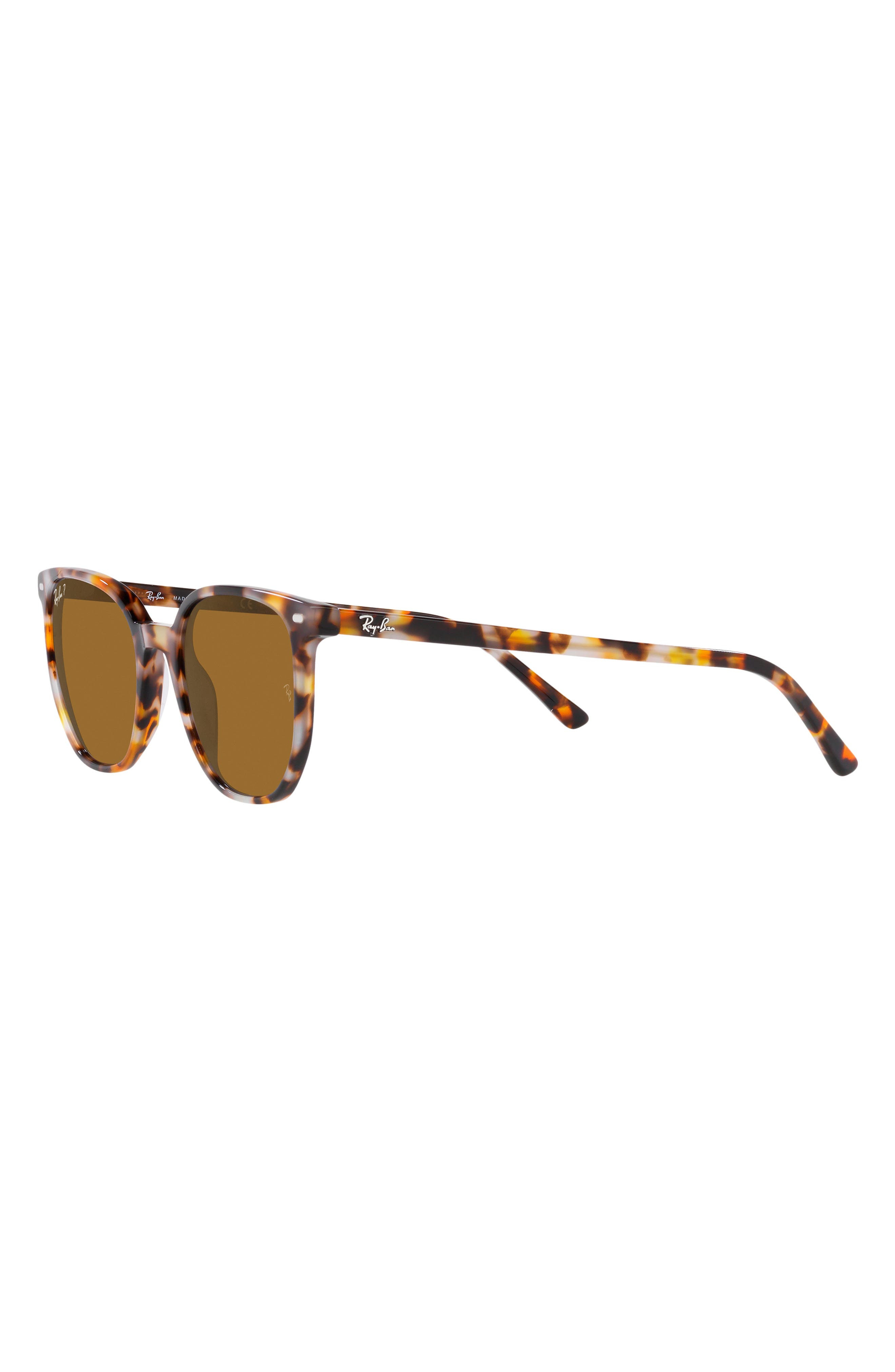 Ray-Ban Elliot 52mm Polarized Square Sunglasses in Brown Havana at Nordstrom - 4