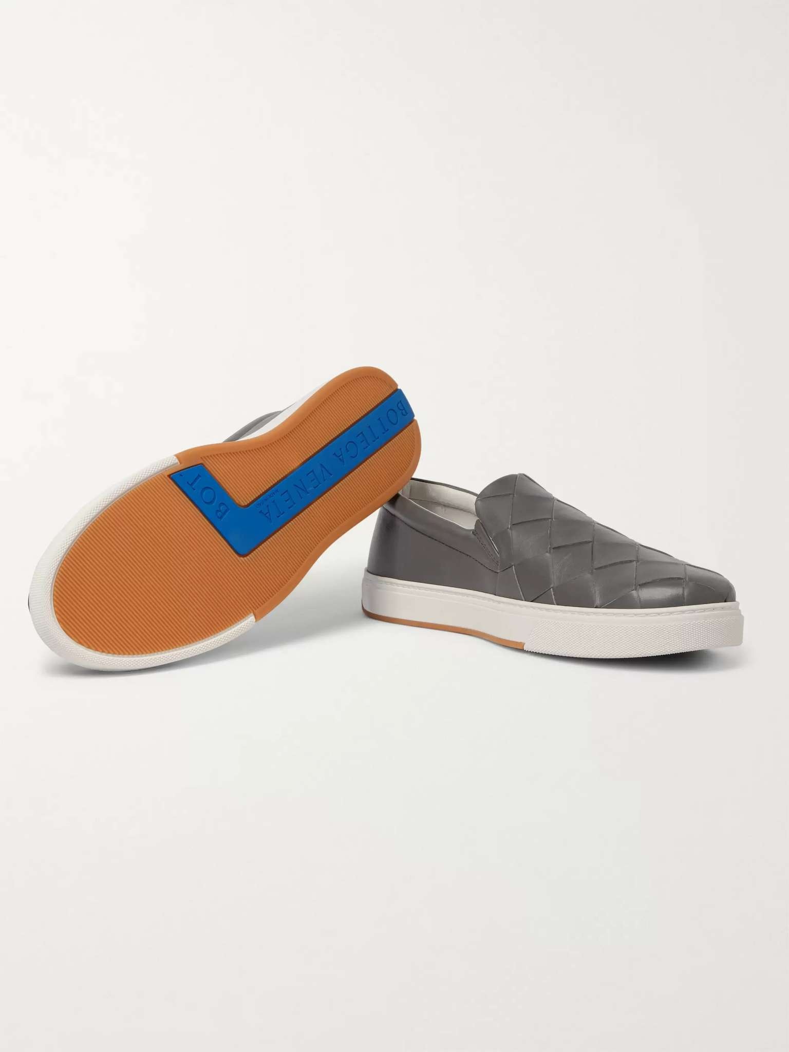 Dodger Intrecciato Leather Slip-On Sneakers - 15