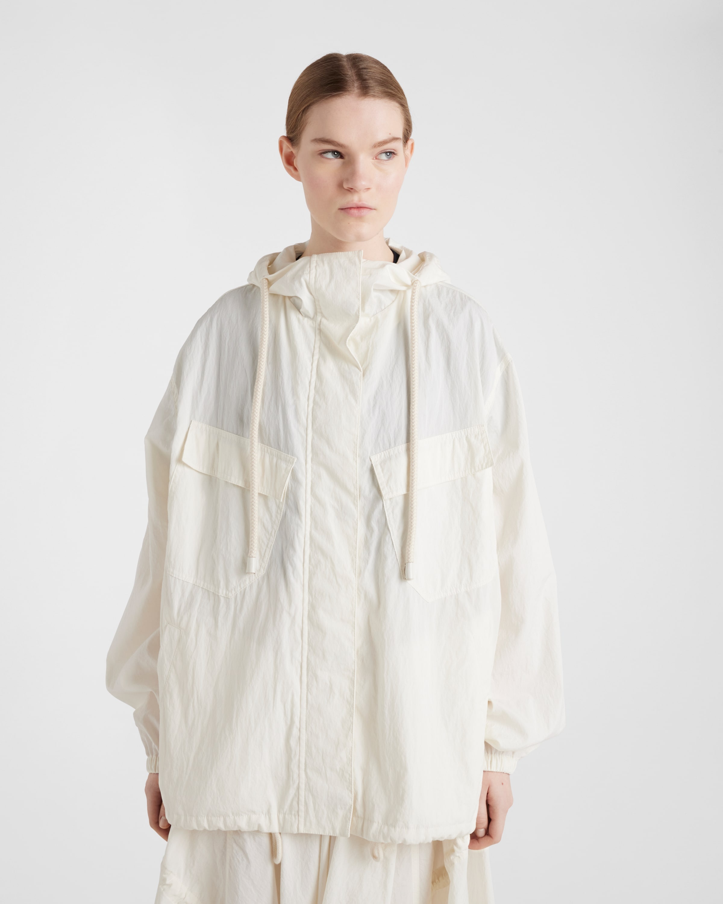 Technical pongé blouson jacket - 4