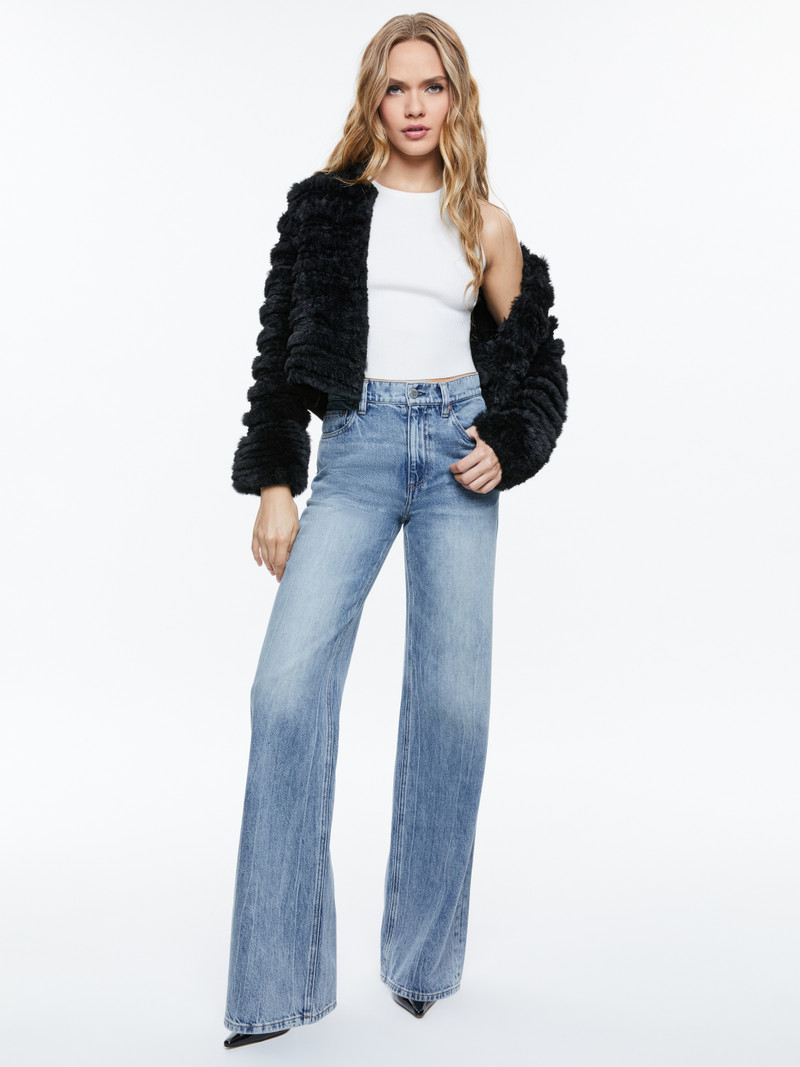 FAWN FAUX FUR TEXTURED JACKET 6