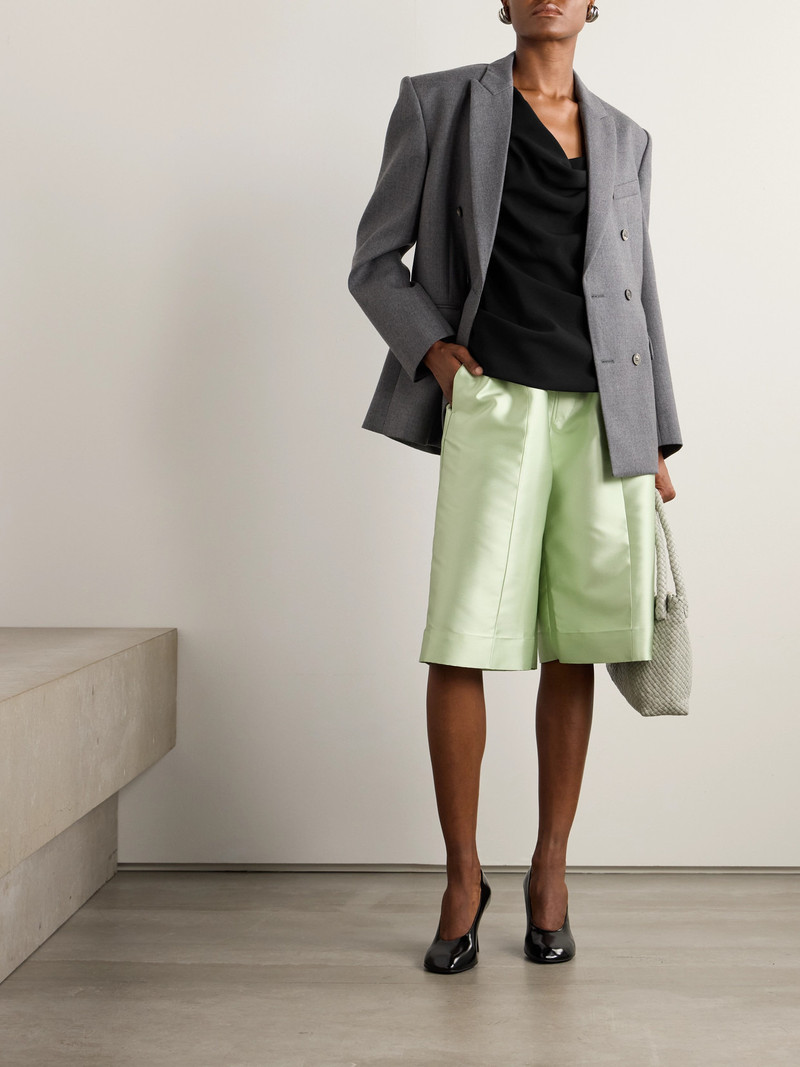 Dries Van Noten Asymmetric Draped Crepe Top outlook