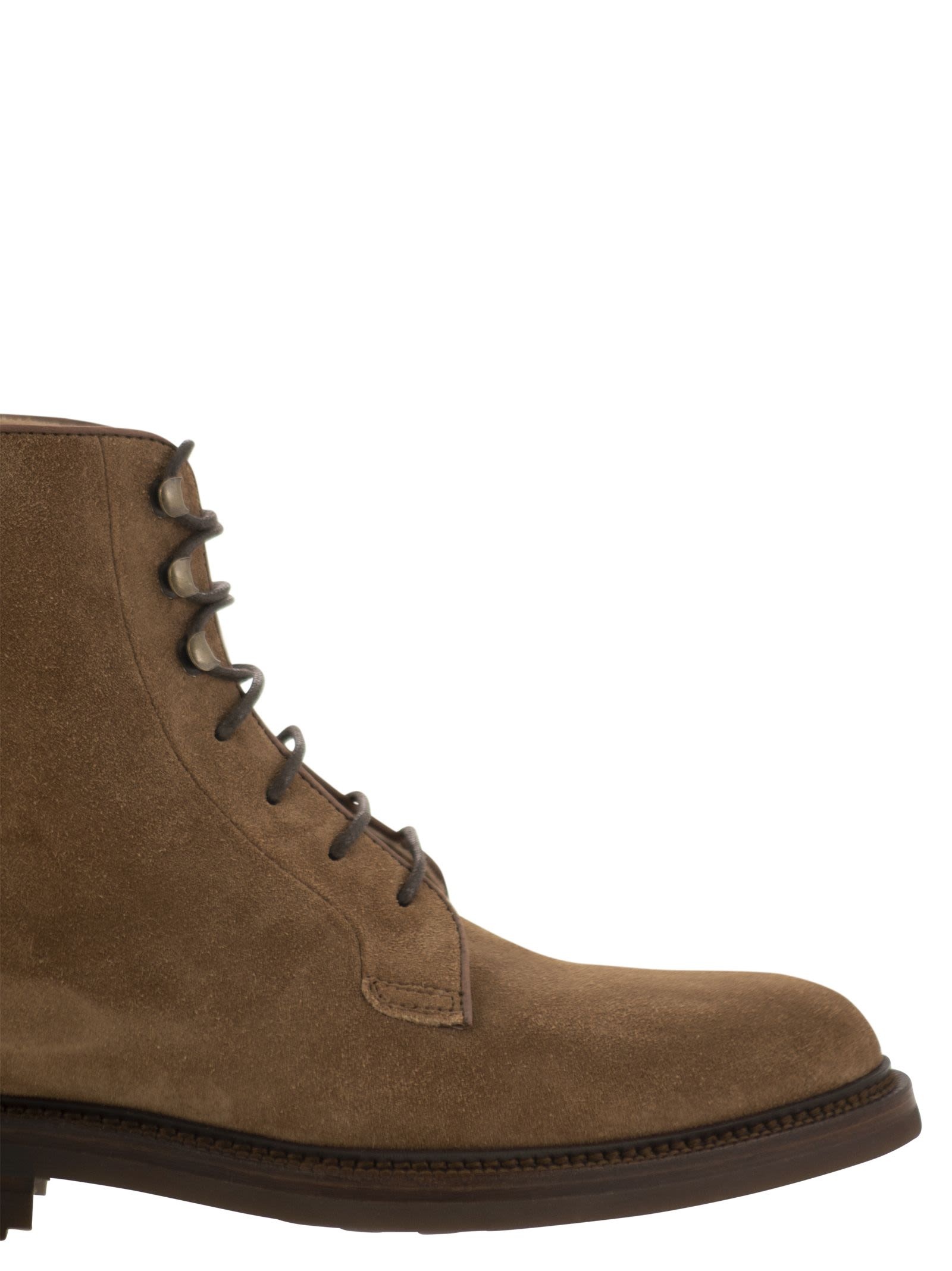 Brunello Cucinelli Men Suede Lace-Up Boot - 6