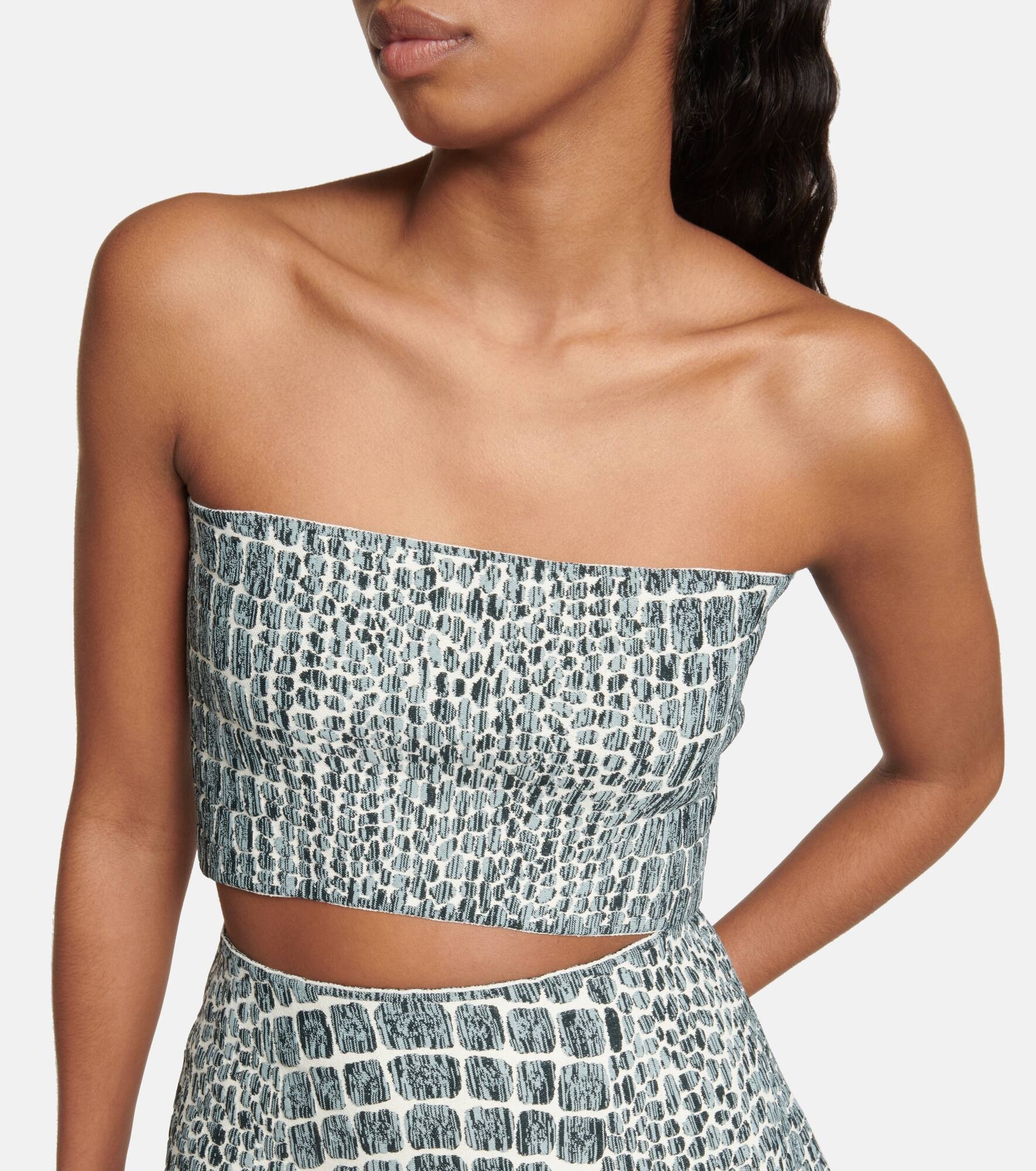 Croc-effect bandeau top - 4