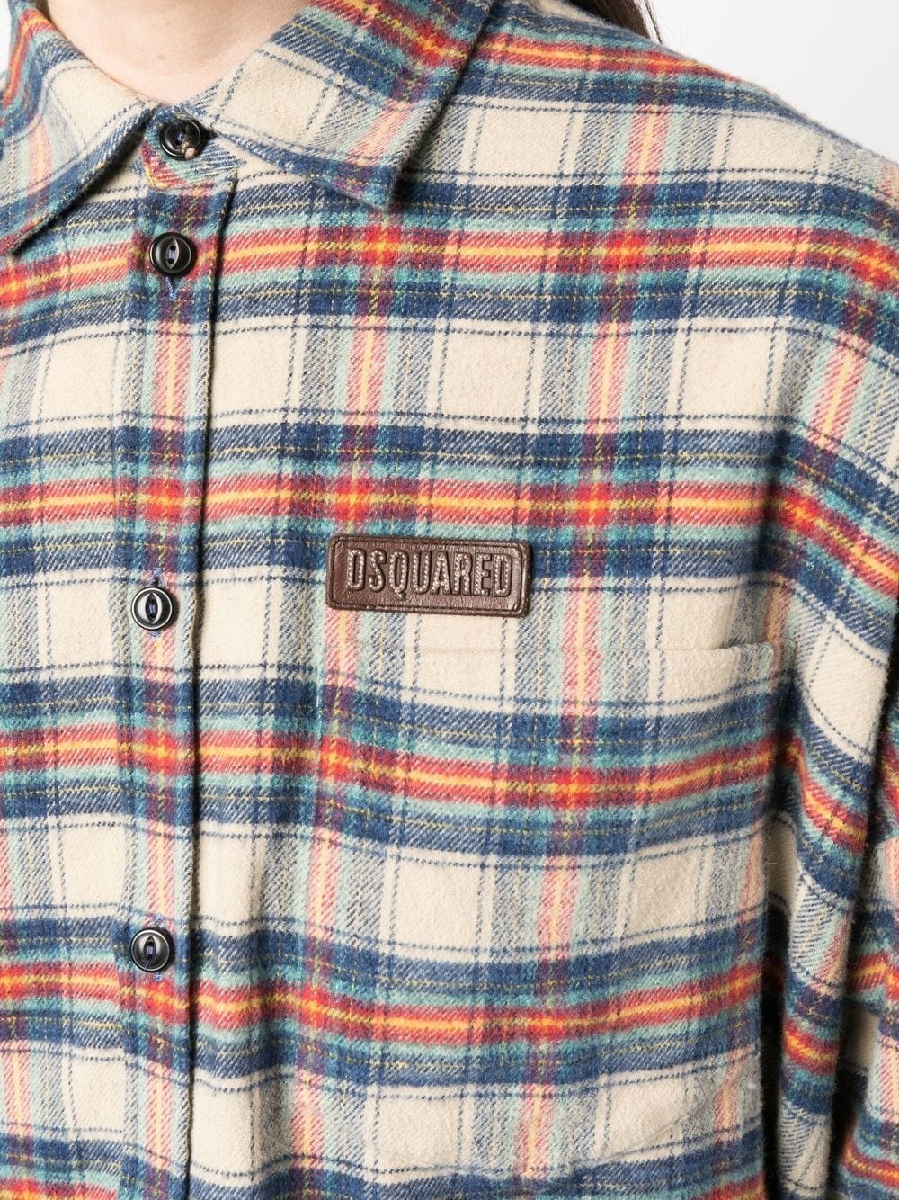 check-pattern shirt - 5