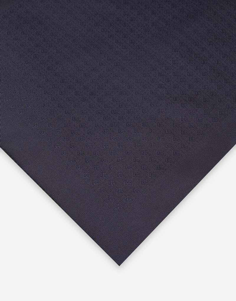 Dolce & Gabbana Silk jacquard pocket square with DG logo outlook