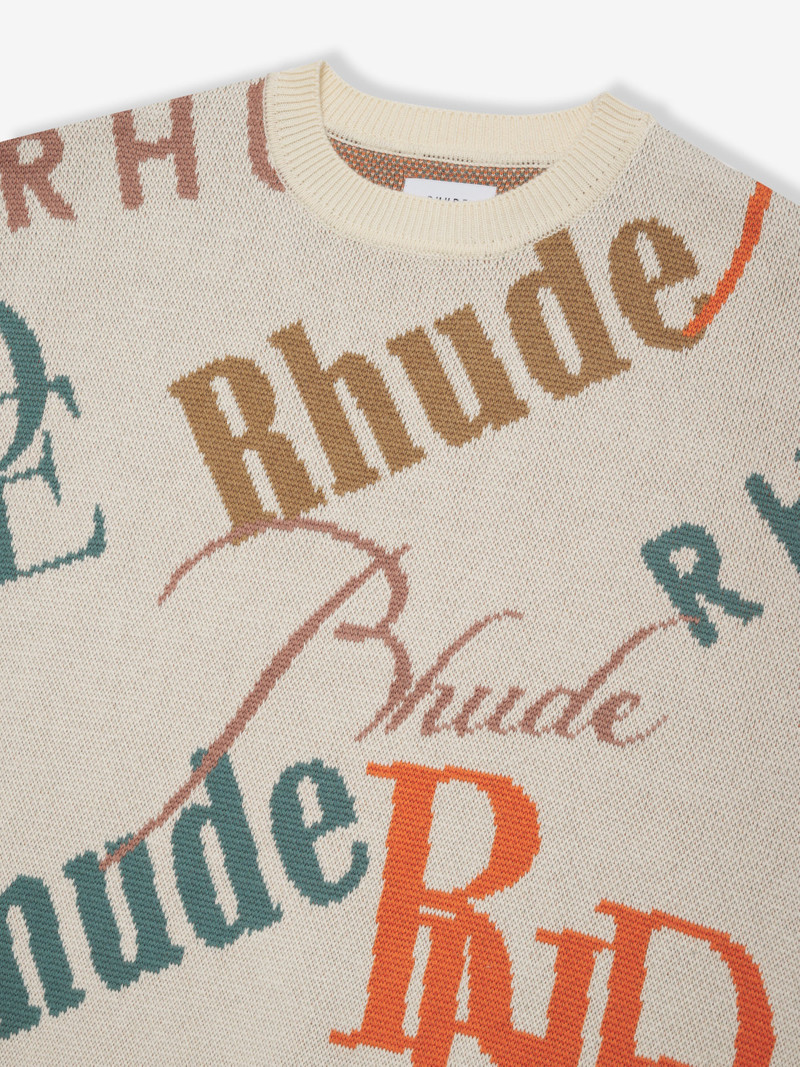 JACQUARD LOGO KNIT CREWNECK 3