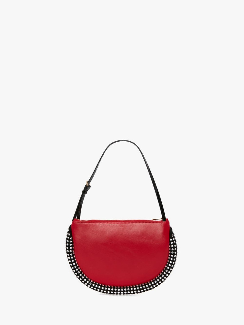 BUMPER-MOON LEATHER SHOULDER BAG WITH CRYSTAL 5