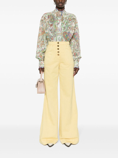 Etro paisley-print cotton blouse outlook