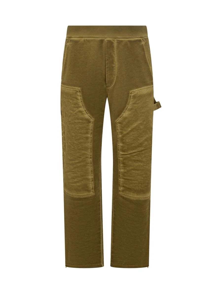 DSQUARED2 Barrow Brown Velvet Cargo Pants - 1